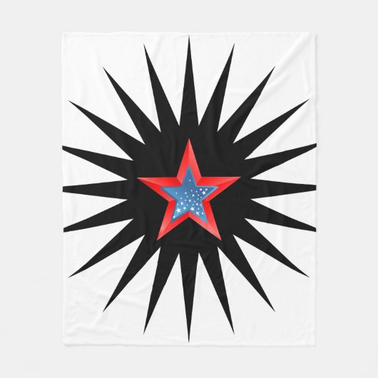 Sterne Fleecedecke. Fleecedecke (Vorderseite)