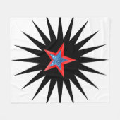 Sterne Fleecedecke. Fleecedecke (Vorderseite (Horizontal))