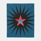 Sterne Fleecedecke. Fleecedecke (Vorderseite)