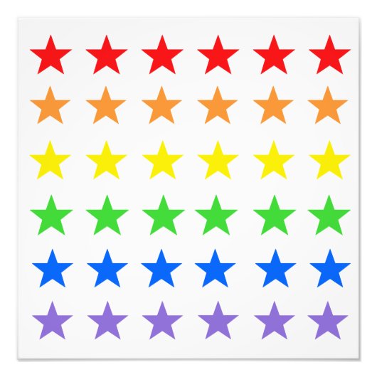 Sterne Fotodruck (Vorne)