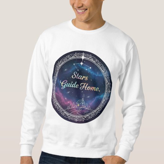 Sterne führen nach Hause Sweatshirt (Vorderseite)