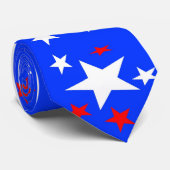 Sterne für das Nationsblau Krawatte (Gerollt)