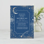 Sterne für den Dienst zur Erinnerung an Beerdigung Einladung (Stehend Vorderseite)