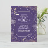 Sterne für den Dienst zur Erinnerung an Beerdigung Einladung (Stehend Vorderseite)