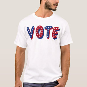 Sterne für die Stimme Rot Weiß Blau T-Shirt