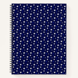 Sterne für Navy Blue Notebook Notizblock