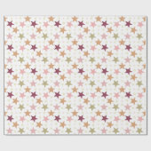 Sterne für Weißwaschpapier Geschenkpapier (Flach)