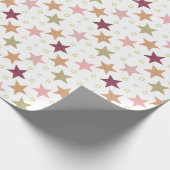 Sterne für Weißwaschpapier Geschenkpapier (Ecke)