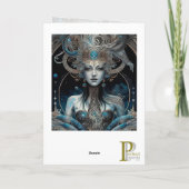 Sterne, Galaxie, Frauengrußkarte Karte (Rückseite)