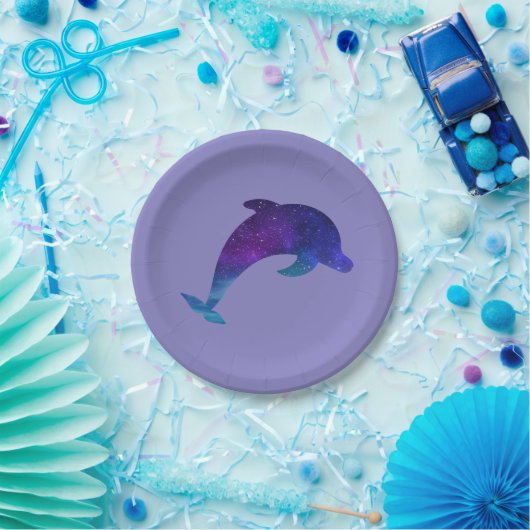 Sterne Galaxis Delphin Stars Galaxy Dolphin Pappteller (Party)