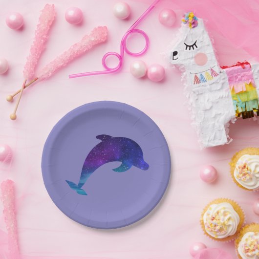Sterne Galaxis Delphin Stars Galaxy Dolphin Pappteller (Party)