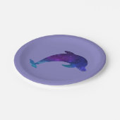 Sterne Galaxis Delphin Stars Galaxy Dolphin Pappteller (Schrägansicht)