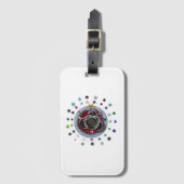 Sterne Gepäckanhänger (Vorderseite Vertikal)