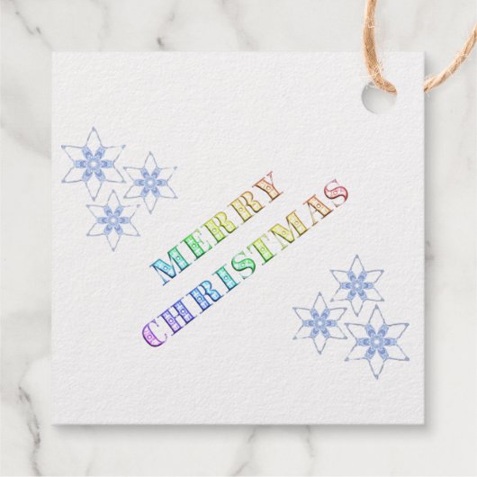 Sterne Geschenkanhänger (Rückseite)