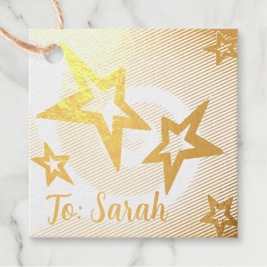 Sterne Geschenkanhänger (Vorderseite)