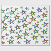 Sterne Geschenkpapier (Flach)