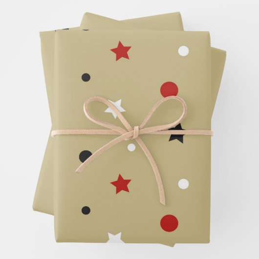 Sterne Geschenkpapier Set (Beispiel)
