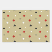 Sterne Geschenkpapier Set (Vorderseite)