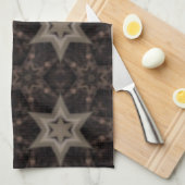 Sterne Geschirrtuch (Viertel Falte)