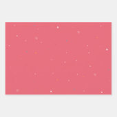 Sterne, gestreifte Bonbons und von der Zahnseide Geschenkpapier Set (Vorderseite)