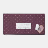 Sterne im Herzen im Hafen Schreibtischunterlage (Tastatur & Maus)