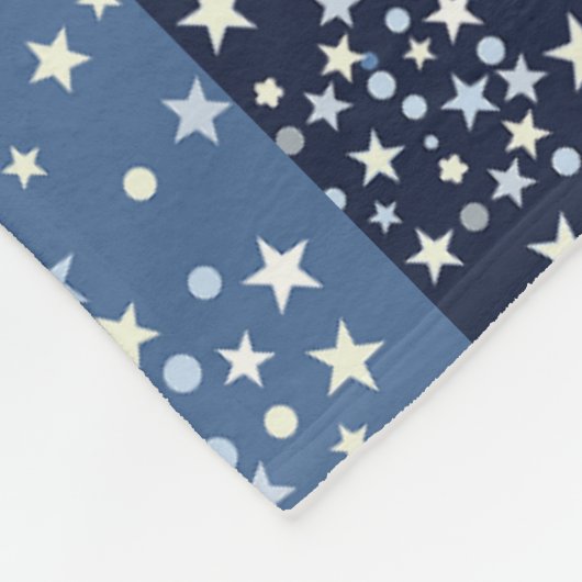 Sterne im Himmel Fleecedecke (Ecke)