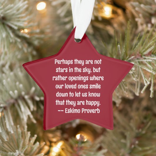 Sterne im Himmelsnamen und Datum der Erinnerung Ornament (Baum)