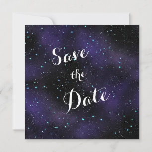 Sterne im nächtlichen Himmel Save the Date Hochzei