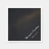 Sterne im nächtlichen Himmel Serviette (Vorderseite)
