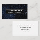 Sterne im nächtlichen Himmel Visitenkarte (Vorne/Hinten)