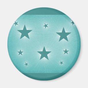 Sterne im Night Sky Magnet, Aquamarin Magnet