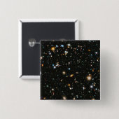 Sterne im Raum - Hubble ultra tiefes Feld Button (Vorne & Hinten)