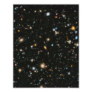 Sterne im Raum - Hubble ultra tiefes Feld Fotodruck
