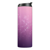 Sterne im rosa Weltraum Thermosbecher (Nach links gedreht)