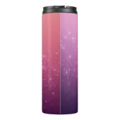 Sterne im rosa Weltraum Thermosbecher (Rückseite)