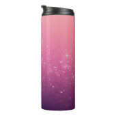 Sterne im rosa Weltraum Thermosbecher (Nach rechts gedreht)