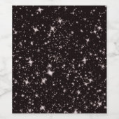 Sterne im tiefen Weltraum Weinetikett (Einzelnes Label)