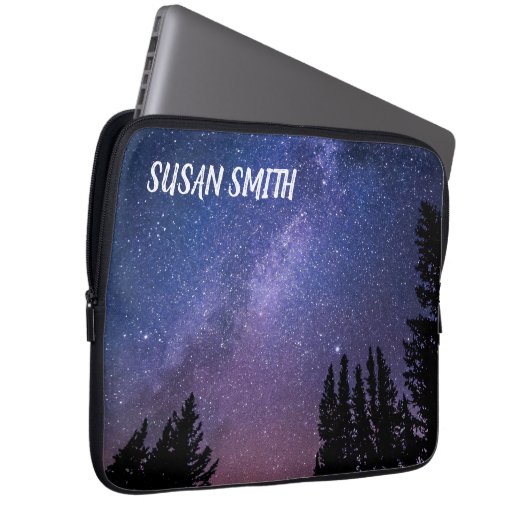 Sterne im Wald Laptopschutzhülle (Vorne Rechts)