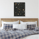 Sterne im Weltraum - Hubble für extrem tiefe Felde Leinwanddruck (Insitu (Schlafzimmer))