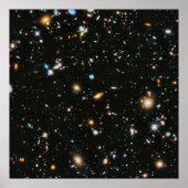 Sterne im Weltraum - Hubble für extrem tiefe Felde Poster (Vorne)
