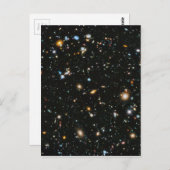 Sterne im Weltraum - Hubble für extrem tiefe Felde Postkarte (Vorne/Hinten)