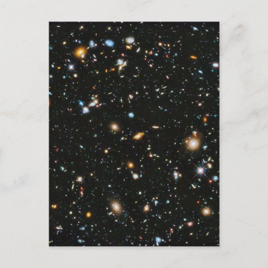 Sterne im Weltraum - Hubble für extrem tiefe Felde Postkarte (Vorderseite)