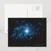 Sterne im Weltraum Postkarte (Vorne/Hinten)
