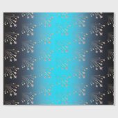 Sterne in Blau Geschenkpapier (Flach)