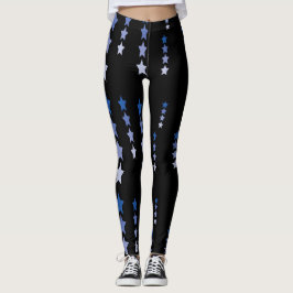 Sterne in Blau Leggings