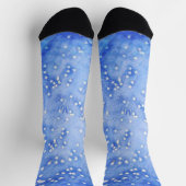 Sterne in Blue Sky Art Socks Socken (Oben)