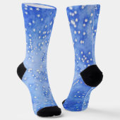 Sterne in Blue Sky Art Socks Socken (Gewinkelt)