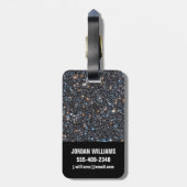 Sterne in der galaktischen Masse der Milchstraße. Gepäckanhänger (Rückseite vertikal)