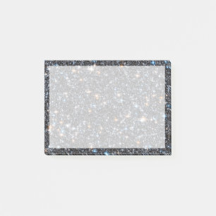 Sterne in der galaktischen Masse der Milchstraße. Post-it Klebezettel