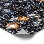 Sterne in der galaktischen Masse der Milchstraße. Poster (Ecke)